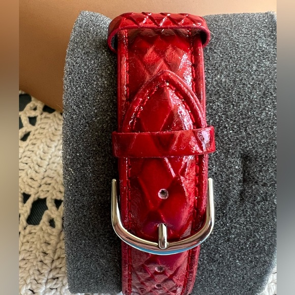 Adrienne Watch: 🆕 Red Leather Band - Picture 4 of 9